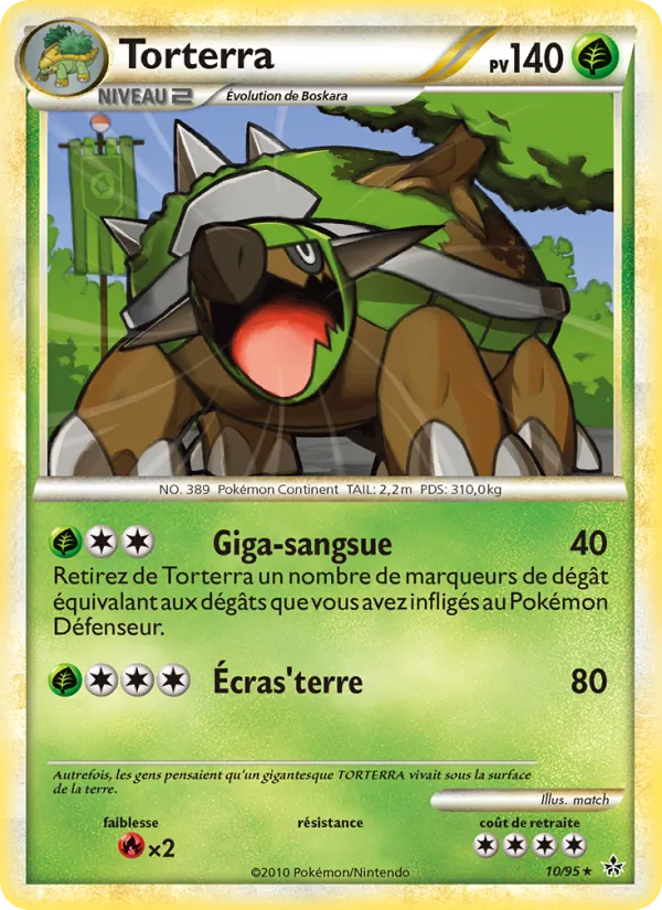 Carte Torterra 10/95 – Déchaînement