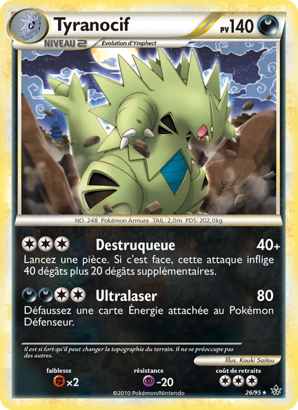 Carte Tyranocif 26/95 – Déchaînement