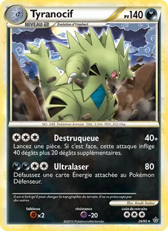 Carte Tyranocif 26/95 – Déchaînement