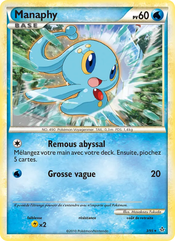 Carte Manaphy 3/95 – Déchaînement