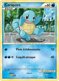Carte Carapuce 63/95 – Déchaînement