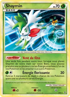 Carte Shaymin 8/95 – Déchaînement