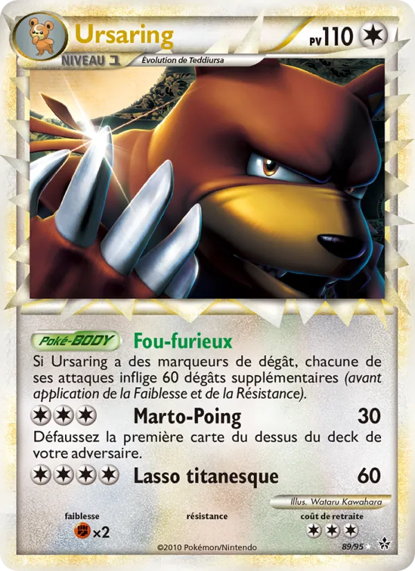 Carte Ursaring 89/95 – Déchaînement