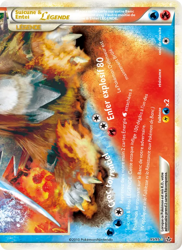 Carte Suicune & Entei LÉGENDE (bas) 95/95 – Déchaînement