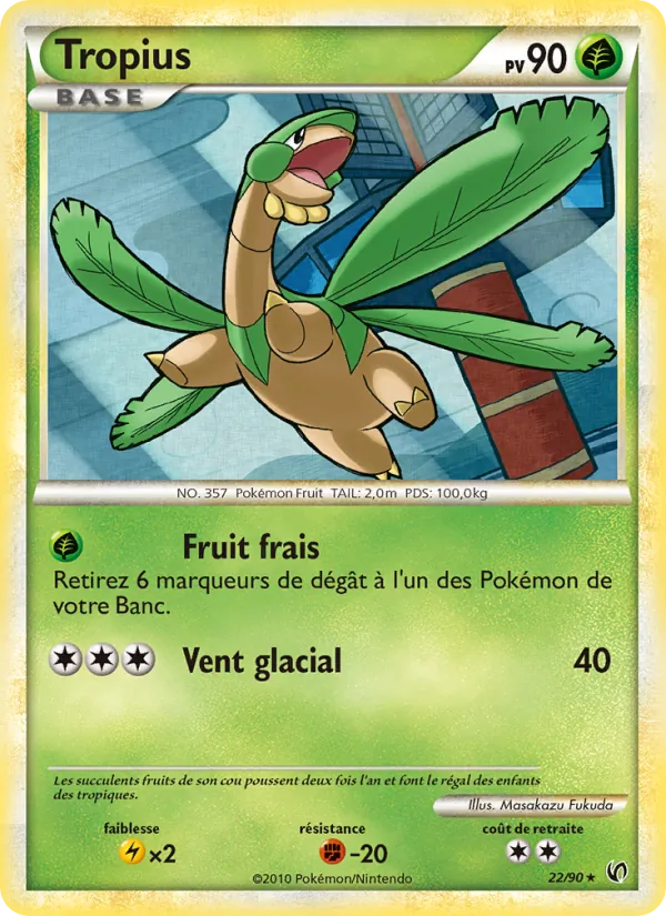 Carte Tropius 22/90 – Indomptable