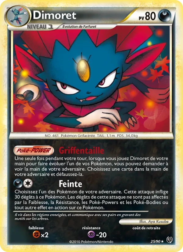 Carte Dimoret 25/90 – Indomptable