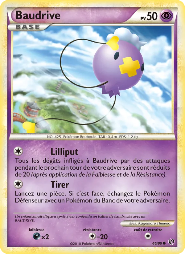 Carte Baudrive 46/90 – Indomptable