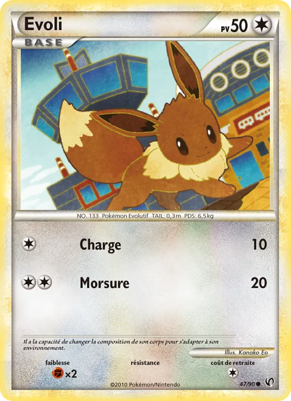Carte Evoli 47/90 – Indomptable