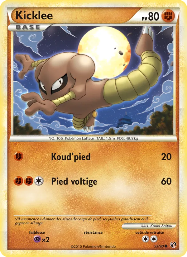 Carte Kicklee 52/90 – Indomptable