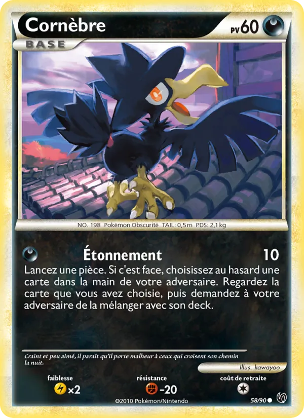 Carte Cornèbre 58/90 – Indomptable