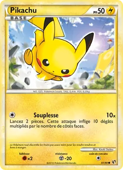 Carte Pikachu 61/90 – Indomptable