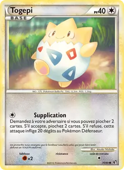 Carte Togepi 70/90 – Indomptable