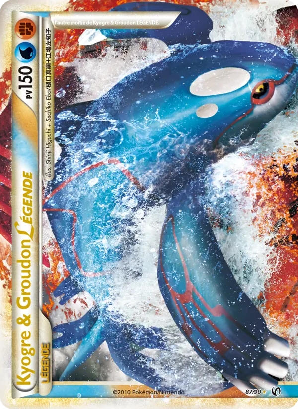 Carte Kyogre & Groudon LÉGENDE 87/90 – Indomptable