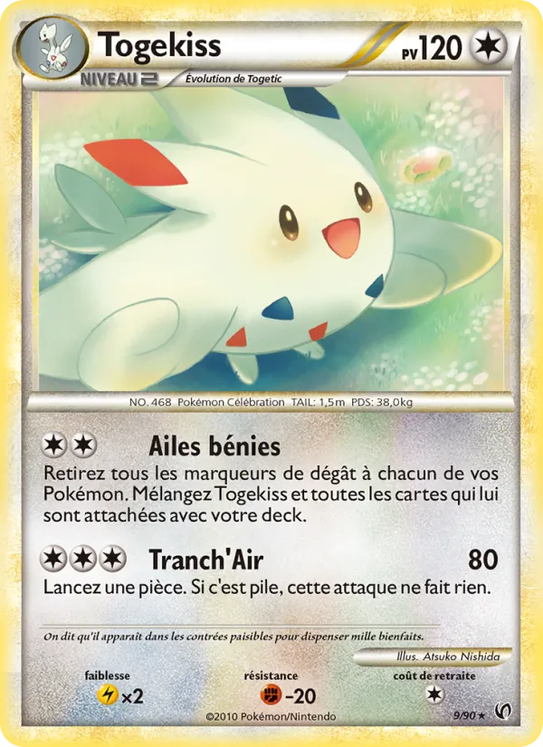 Carte Togekiss 9/90 – Indomptable