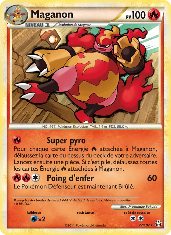 Carte Maganon 27/102 – Triomphe