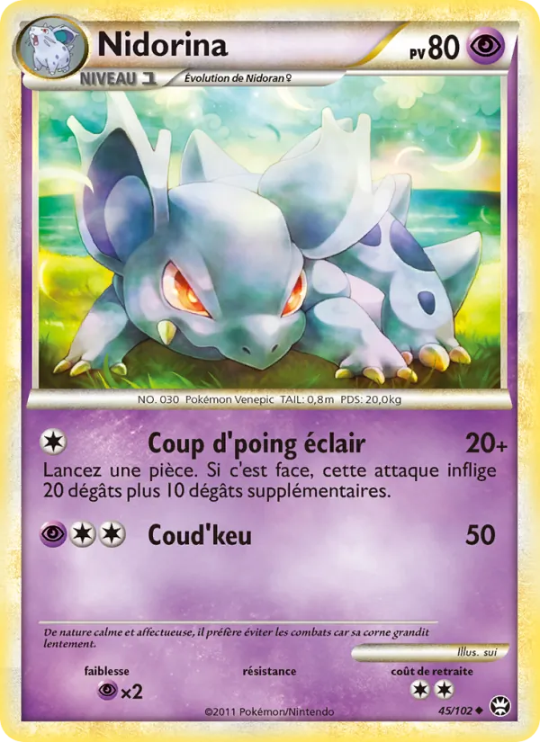 Carte Nidorina 45/102 – Triomphe