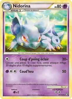 Carte Nidorina 45/102 – Triomphant