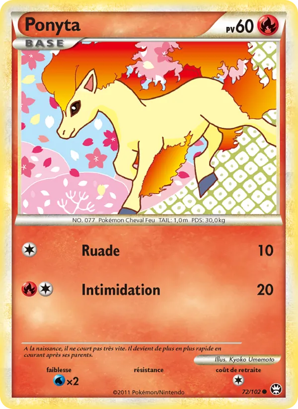 Carte Ponyta 72/102 – Triomphe