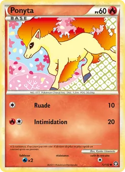 Carte Ponyta 72/102 – Triomphant