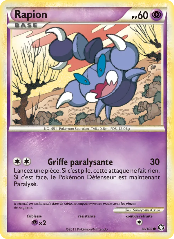 Carte Rapion 76/102 – Triomphe