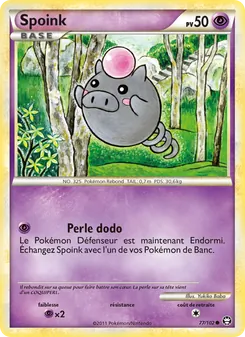 Carte Spoink 77/102 – Triomphant
