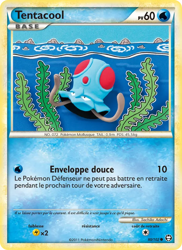 Carte Tentacool 80/102 – Triomphant