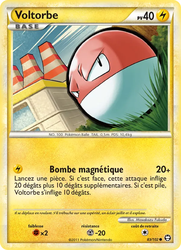 Carte Voltorbe 83/102 – Triomphant