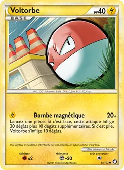 Carte Voltorbe 83/102 – Triomphant