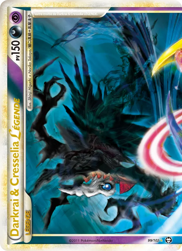 Carte Darkrai & Cresselia LÉGENDE 99/102 – Triomphe