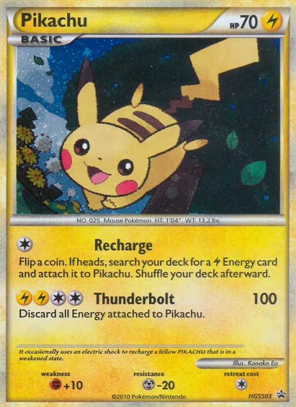 Carte Pikachu HGSS03 – Promo HGSS