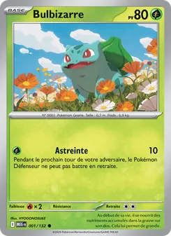 Carte Bulbizarre 001/132 – Méga-Évolution