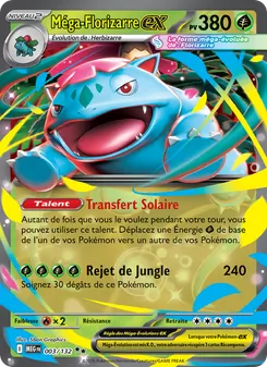 Carte Méga-Florizarre-ex 003/132 – Méga-Évolution
