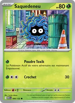 Carte Saquedeneu 006/132 – Méga-Évolution