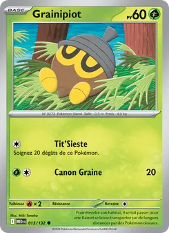 Carte Grainipiot 013/132 – Méga-Évolution