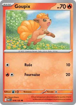 Carte Goupix 019/132 – Méga-Évolution