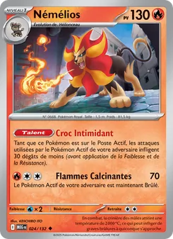 Carte Némélios 024/132 – Méga-Évolution