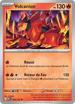 Carte Volcanion 025/132 – Méga-Évolution