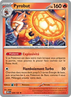 Carte Pyrobut 028/132 – Méga-Évolution