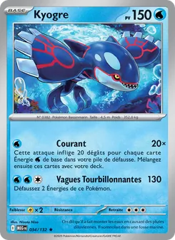 Carte Kyogre 034/132 – Méga-Évolution