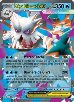 Carte Méga-Blizzaroi-ex 036/132 – Méga-Évolution