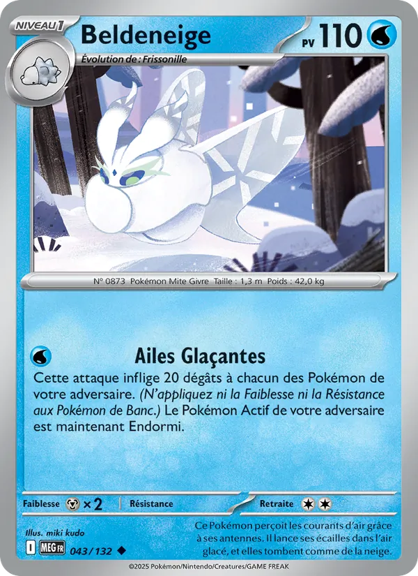 Carte Beldeneige 043/132 – Méga-Évolution