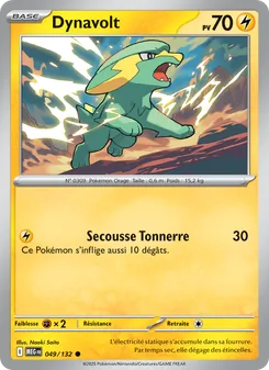 Carte Dynavolt 049/132 – Méga-Évolution