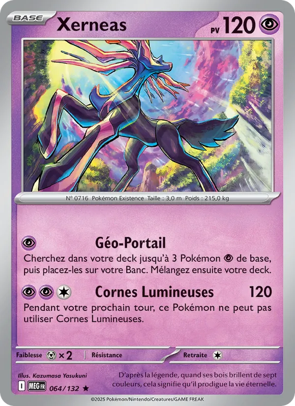 Carte Xerneas 064/132 – Méga-Évolution