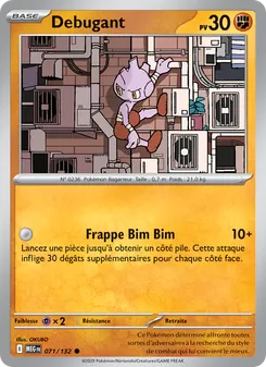 Carte Débugant 071/132 – Méga-Évolution