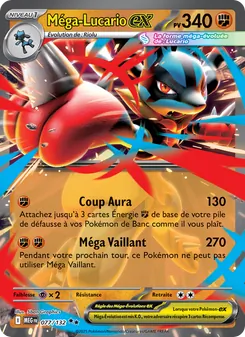 Carte Méga-Lucario-ex 077/132 – Méga-Évolution
