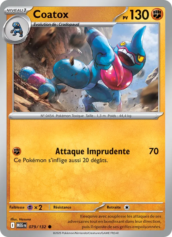 Carte Coatox 079/132 – Méga-Évolution
