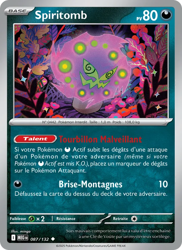 Carte Spiritomb 087/132 – Méga-Évolution