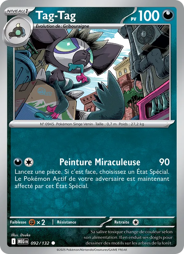Carte Tag-Tag 092/132 – Méga-Évolution