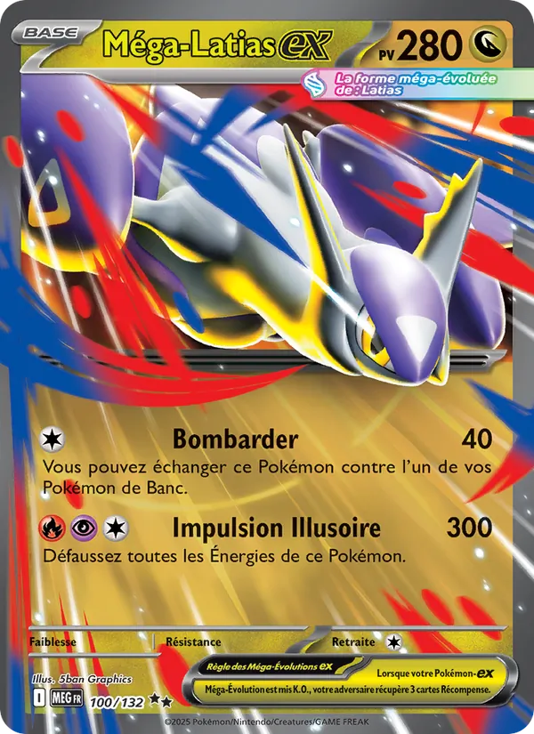 Carte Méga-Latias-ex 100/132 – Méga-Évolution