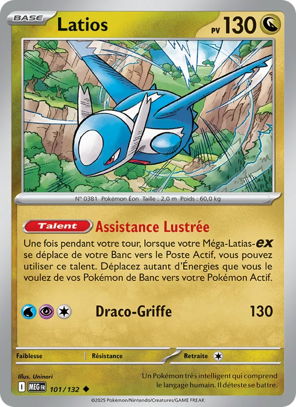 Carte Latios 101/132 – Méga-Évolution